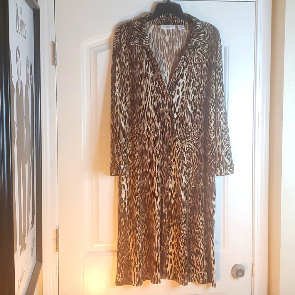 LIZ CLAIBORNE MIDI DRESS 2X
